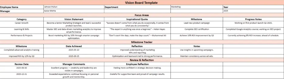 vision board template