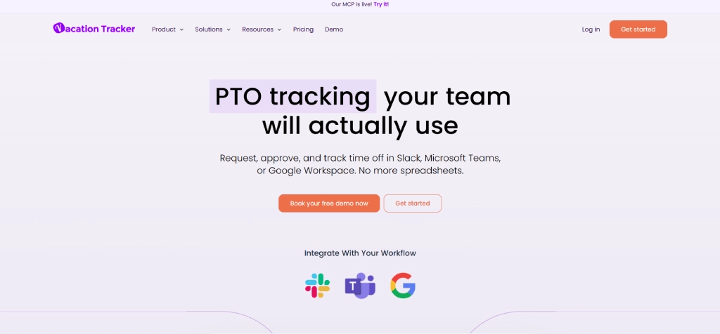 vacation tracker dashboard