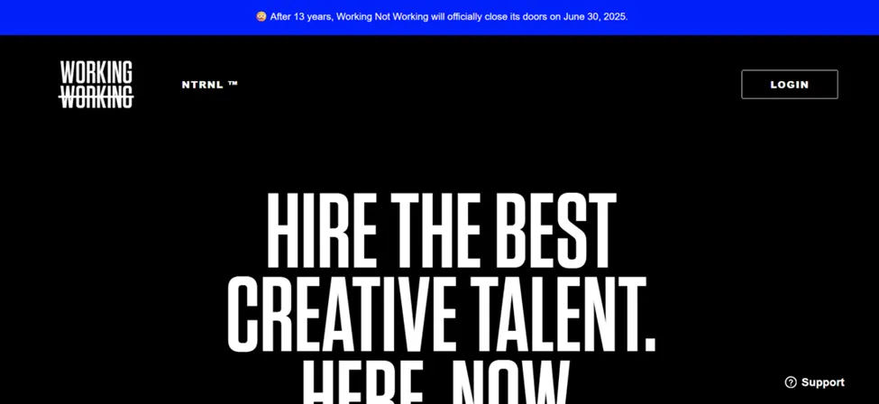 Working Not Working freelance