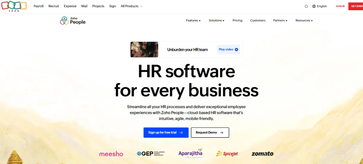 zoho people